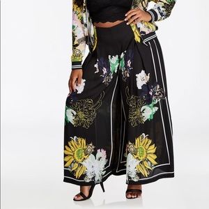 Ashley Stewart Chrysanthemum Print Pant (Size 26)